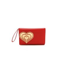 Jonathan Adler Red Vera Heart Clutch