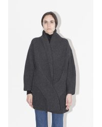 Sayaka Davis - Gray Charcoal Cable Cardigan - Lyst