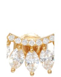 Fallon | Metallic Curved Marquis Bar Earrings | Lyst