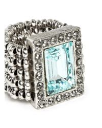 Philippe Audibert | Blue Elea Rectangular Erinite Stone Elasticated Ring | Lyst