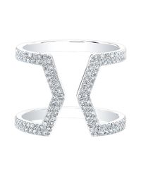 Anne Sisteron | Metallic 14kt White Gold Diamond Cinder Ring | Lyst
