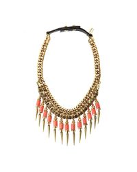 Jenny Bird | Metallic Kuta Collar - Peach | Lyst