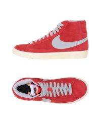 all red nikes high tops