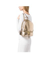 michael kors gold backpack