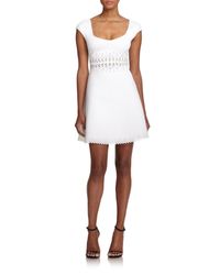 Clover Canyon | White Laser-cut Neoprene A-line Dress | Lyst