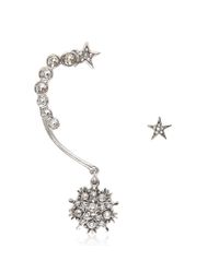 Oscar de la Renta | Metallic Crystal Stars Ear Cuff | Lyst