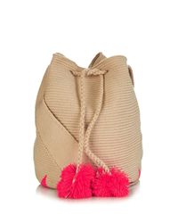 Sophie Anderson Natural Lilla Woven-Cotton Shoulder Bag
