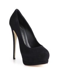 Giuseppe Zanotti | Black Suede Platform Pumps | Lyst