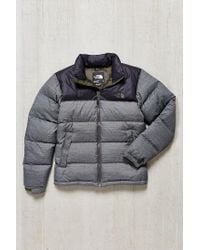The North Face Synthetic Nuptse Jacket In Grey Gray For Men Lyst