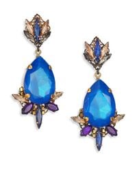 Erickson Beamon | Blue Talitha Cosmic Code Crystal Drop Earrings | Lyst