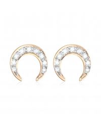 Ginette NY | Pink Tiny Diamond Masai Stud Earrings | Lyst