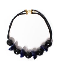 Marion Vidal | Black And Blue Ceramic Necklace | Lyst