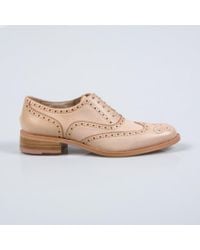 Paul Smith Dip-Dyed Light Pink Leather 'Milena' Brogues in Natural - Lyst