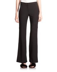 Tibi | Black Anson Wide-leg Stretch Trousers | Lyst