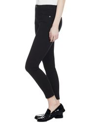 Current/Elliott Black The High Waist Stiletto Skinny Jean