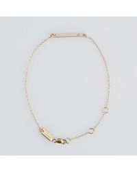 Loren Stewart | Metallic Single Diamond Id Bracelet | Lyst