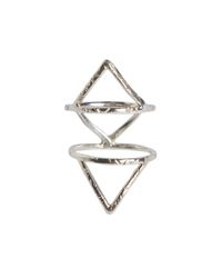 Rebecca Taylor - Metallic Caged Ring - Lyst