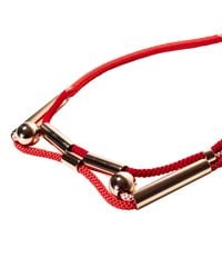 Marion Vidal | Pink Silk Cord And Rose Gold Necklace | Lyst