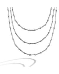 John Hardy | Metallic Three Row Necklace | Lyst