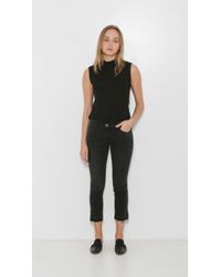 Current/Elliott | Black The Croped Straight | Lyst