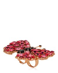 Halaby | Pink Butterfly Ring | Lyst
