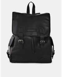 french connection black backpack