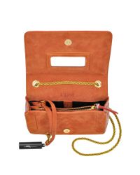 Jérôme Dreyfuss - Orange Eliot Brick Elaphe & Leather Crossbody Bag - Lyst