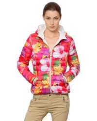 purple floral jacket