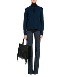 Dorothee Schumacher - Gray Fringe Fanatic Cardigan O-neck 1/1 - Lyst