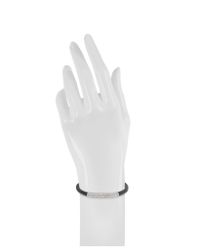 Emporio Armani - Gray Stainless Steel And Rubber Men's Bracelet for Men - Lyst