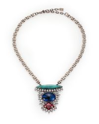 DANNIJO | Metallic Zayne Mixed Pendant Necklace | Lyst