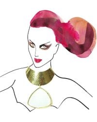Yazbukey - Metallic Le Lipstick Necklace - Lyst