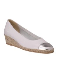 Sesto Meucci | 1323 White/Silver Leather | Lyst