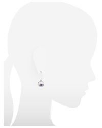 Antica Murrina - Purple Shine - Murano Glass Ball Drop Earrings - Lyst