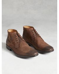 John Varvatos | Brown Dylan Calfskin Chukka Boots for Men | Lyst