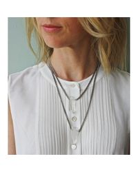 Ali Grace Jewelry | Metallic Silver Brass Double Length 2 Crystal Necklace | Lyst