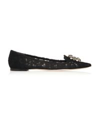dolce and gabbana lace flats