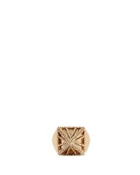 Lulu Frost | Metallic 'apex' Crystal Pavé Pyramid Ring | Lyst
