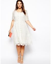 lace asos midi crochet premium dress