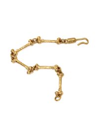 Alexander McQueen | Metallic Skull & Bone Bracelet | Lyst