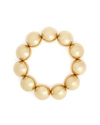 Kenneth Jay Lane | Metallic Oversize Sphere Bead Bracelet | Lyst