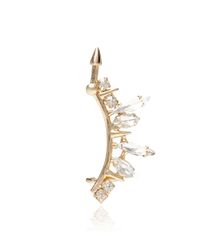 Fallon | Metallic Microspike Crystal Ear Cuff | Lyst