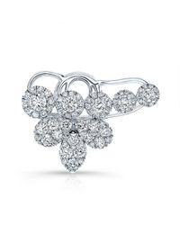 Anne Sisteron - Pink 18kt White Gold Diamond Carrie U Ear Cuff - Lyst