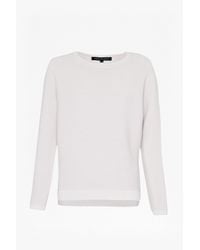 French Connection White Autumn Mozart Jumper