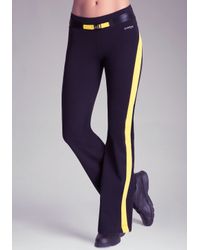 Bebe Sport Belted Pant In Black Lyst Bebe Sport Belted Pant In Black Lyst