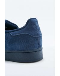 adidas originals navy suede superstar trainers