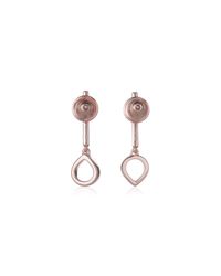 Monica Vinader | Pink Naida Mini Lotus Open Drop Earrings | Lyst