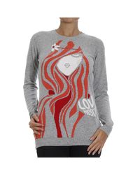 Love Moschino | Gray Sweater | Lyst