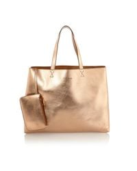 rose gold beach bag