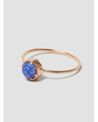 Grace Lee - Metallic Crown Bezel Ring 14k Rose Gold - Lyst